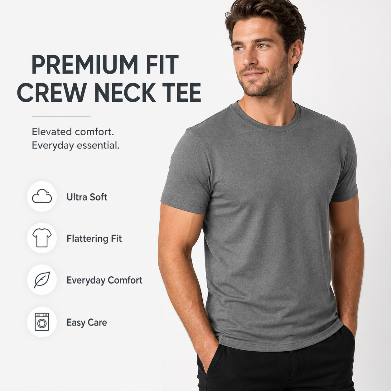 👕 LIMITED-TIME 50% OFF! ✨ Men’s Short Sleeve Crew Neck T-Shirts