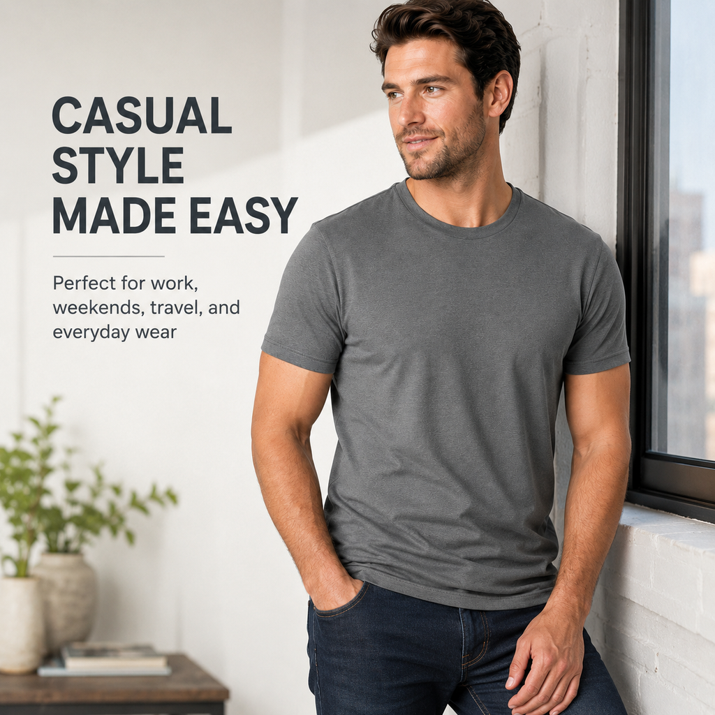 👕 LIMITED-TIME 50% OFF! ✨ Men’s Short Sleeve Crew Neck T-Shirts